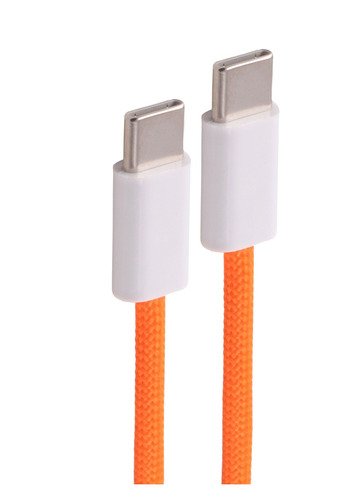 Shiverpeaks USB-C Cable Charging 2.0, 240W, Orange, Textil, 0,5M