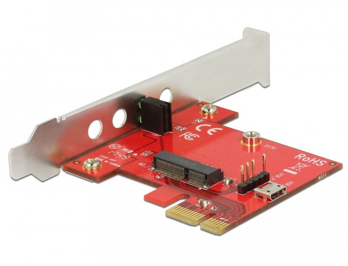 Pci Express X1 Card 1 X Intern M.2 Key And - Low Profile Formfaktor