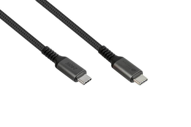 Cable Alcasa 2240-CCT005A USB 2.0 0,5M USB C Black