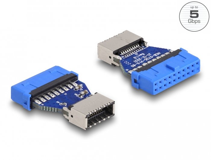 Delock USB 5Gbps Adapter Connector Female Poste a Intern Type And Key a Connector Female