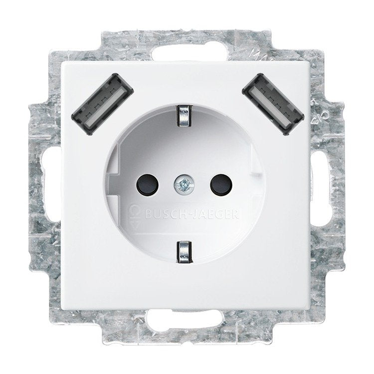 Busch Jaeger Bj 20 EUCB2USB-914 Schuko- 2x USB Socket Power