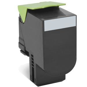 Lexmark Genuine Toner Â , Black Lexmark CX410DE, CX410DTE, CX410E, CX510DE, CX510DHE, CX510DTHE