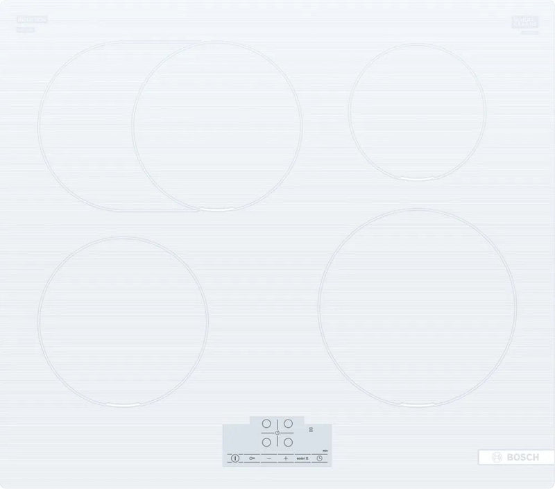 Bosch Board Inducción PIF612BB1E, Número Zonas Cocción 4, Sin Frame Wide 60CM, Blanco