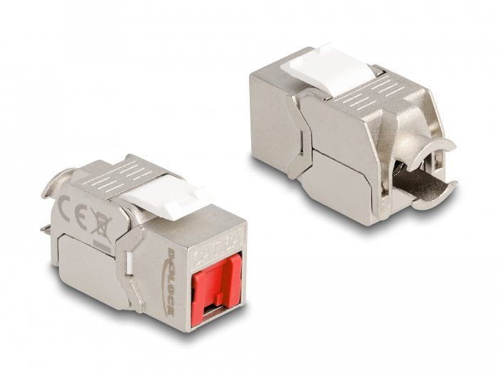 Delock 87952MÓDULO Keystone RJ45 Female a Lsa CAT.6A Without Tools With Cover Antipolvo Red
