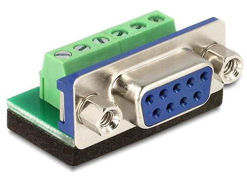 Delock Adapter Terminalblock 6 Pin Sub-d 9 Pin Bu. — image 1