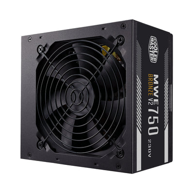 Cooler Master Power Supply Mwe 750 Bronze 230V V2 750W 24-PIN ATX Black Mwe Bronze V2 750W 230V 80 + Bronze MP — image 1