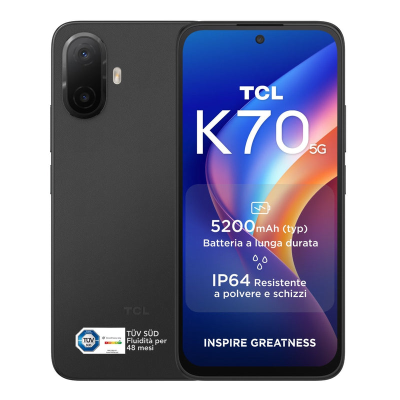 Tcl Smartphone K70 5G 4RAM 128GB Black Medianoche