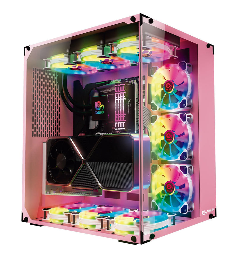 Talius PC Case ATX Gaming Cronos Orchid RGB Glass Tempered USB 3.0