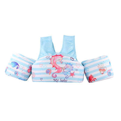 Cartoon Children's Swimsuit Lengthened Arm Swimming Ring Life Jacket