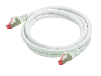 Python CAT.6 Network Cable With Nylongeflecht White 20M — image 1