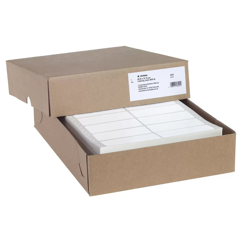 Herma Labels Computer Paper White 88,9X35,7MM 8000 Pieces