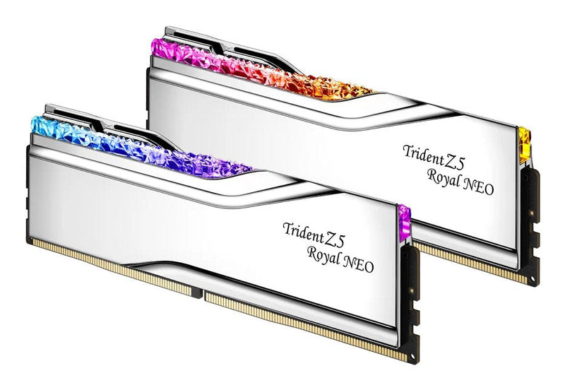 G.skill Memory Memory 32GB DDR5 6000 2X 16GB Kit Dual, Plateada, F5-6000J2836G16GX2-TR5NS, Trident Z5 Royal Ne