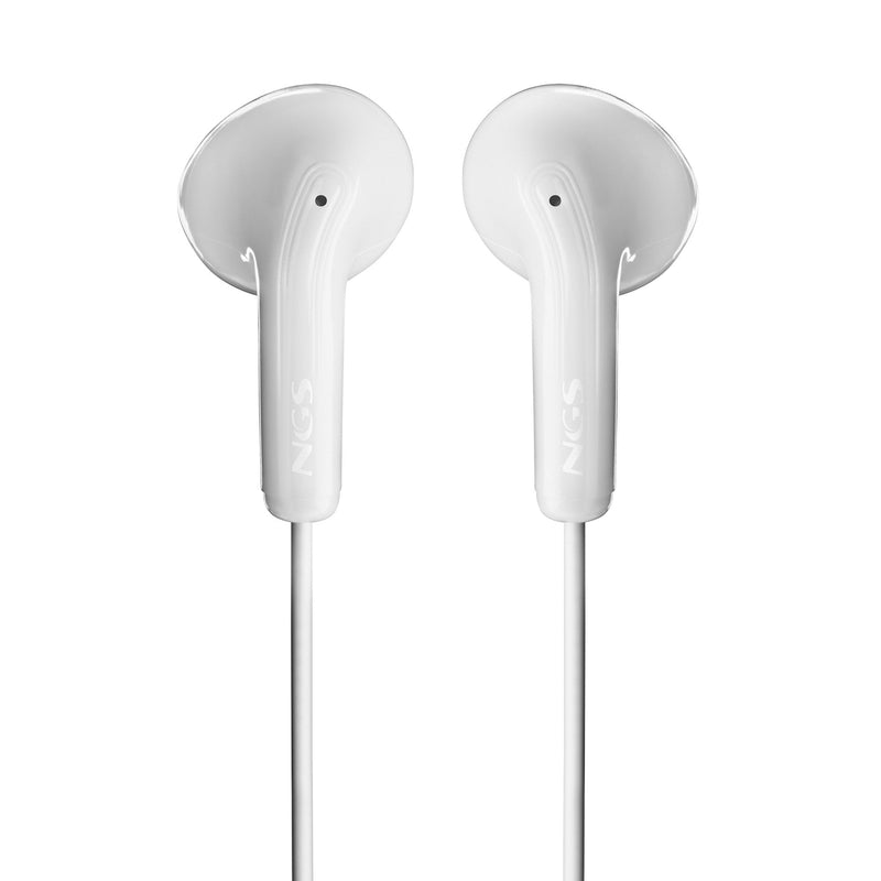 Ngs Headphones Intrauditivos Cross Flip With Microphone Jack 3.5 White