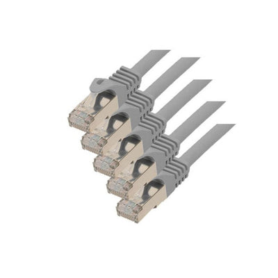 S-conn RJ45-RJ45, M-m, 5M Network Cable Grey CAT.7 S/FTP (s-STP) — image 1