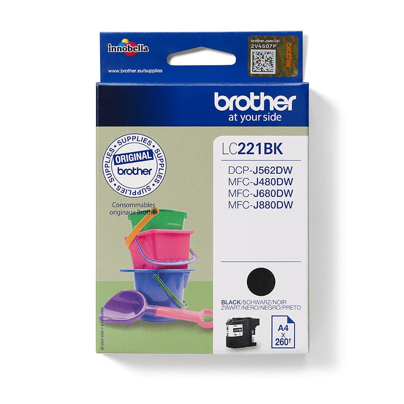 Brother Genuine Ink LC221 Black Brother MFCJ4420DW/MFCJ4620DW