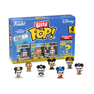 Blister 4 Figuras Bitty Pop Disney Sorcerer Mickey — image 1