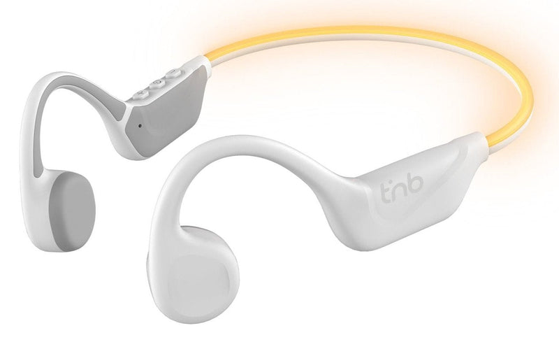 Auriculares Tnb Energy Luz - Bone Conduction Bluetooth Auriculares Y Luz-up Headband - Blanco