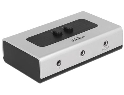 Delock Switch 2 Ports Stereo 3,5MM Manual Bibidireccional — image 1