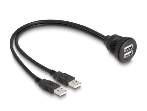 Delock 88104 USB 2.0 Cable 2 X USB Typ-a Male a 2 X USB Typ-a Female — image 1