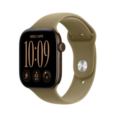 Apple Watch Watch Series 12 (2026) GPS 46MM Dark Bronze Aluminium Case With Olive Sport Band M/L - Dark Bronze — image 1