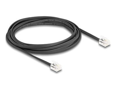 Delock Cable Telefónico RJ11 Connector Male a RJ11 Connector Male Black 3M — image 1