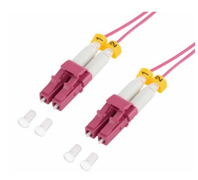 Logilink Super Slim OM4 Fiber Patch Cord Lc-lc Duplex, 2.0M