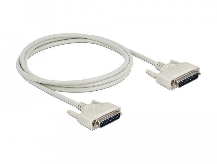 Delock Serielles Cable D-sub 25 Connector Male a Male 2M