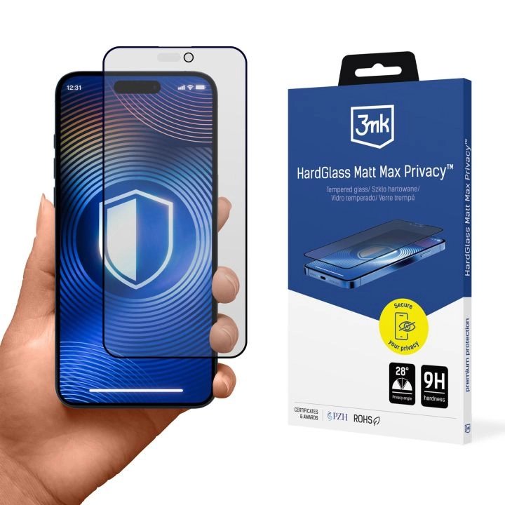 3MK Hardglass Matt Max. Privacy Do Apple Iphone 13/13 Pro/14