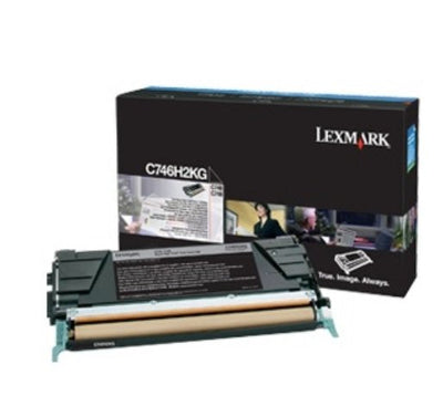 Lexmark C746 C748 Toner Cartridge Black Standard Capacity 12.000 Pages Corp. Cartr. — image 1