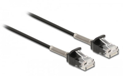Delock Cable RJ45 Plug Zu RJ45 Plug With Knickschutz CAT.6A 1M Black — image 1