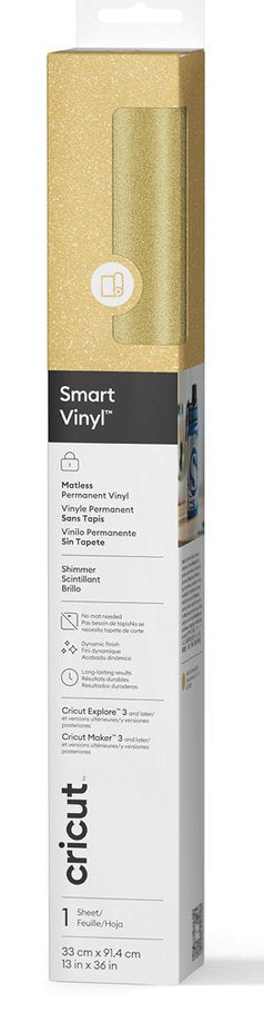 Cricut 2011550 Vinilo Adhesive Permanente Oro