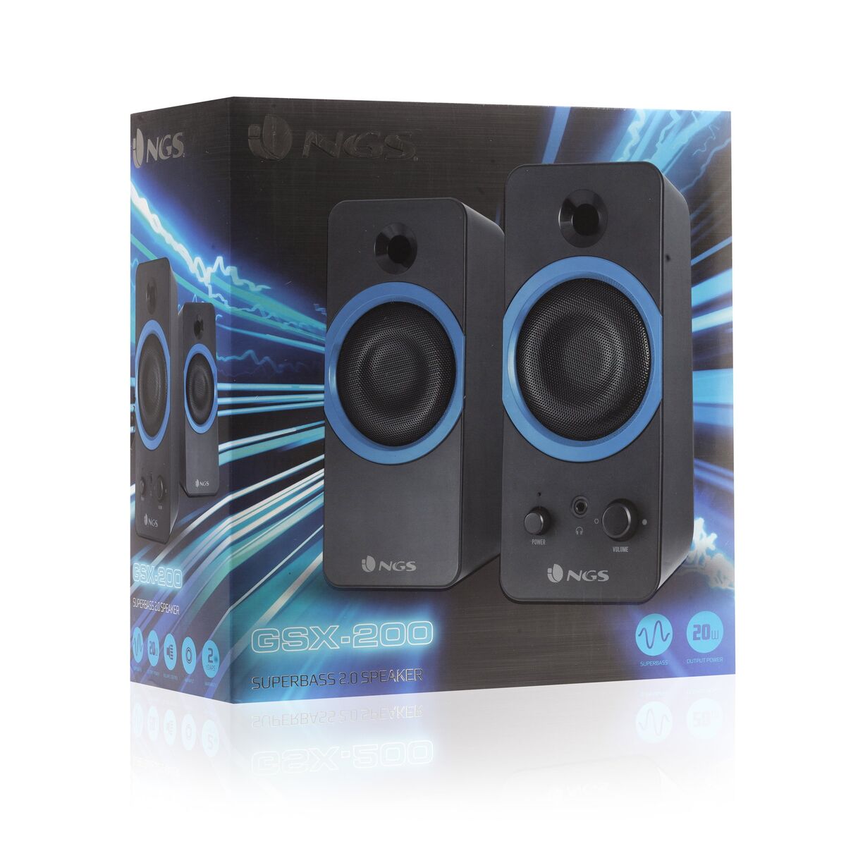 Ngs Gaming Speakers Ngs Gsx200 Black 20 W