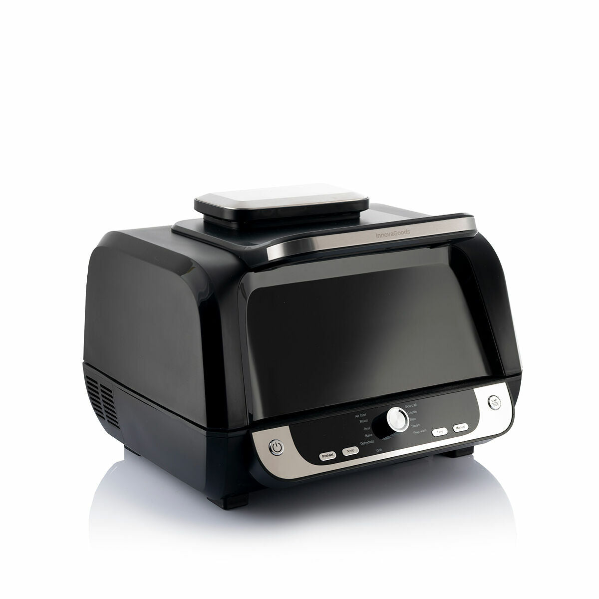 Innovagoods Air Fryer With Grill, Accessories And Recipe Book Innovagoods Fryinn 12-In-1 6000 Black Steel 3400 W 6 L
