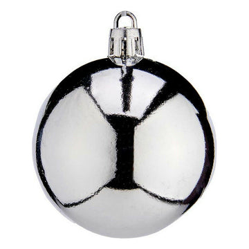 Christmas Baubles Krist+ K1912477-3 Silver Plastic Ø 6 cm 24 Units