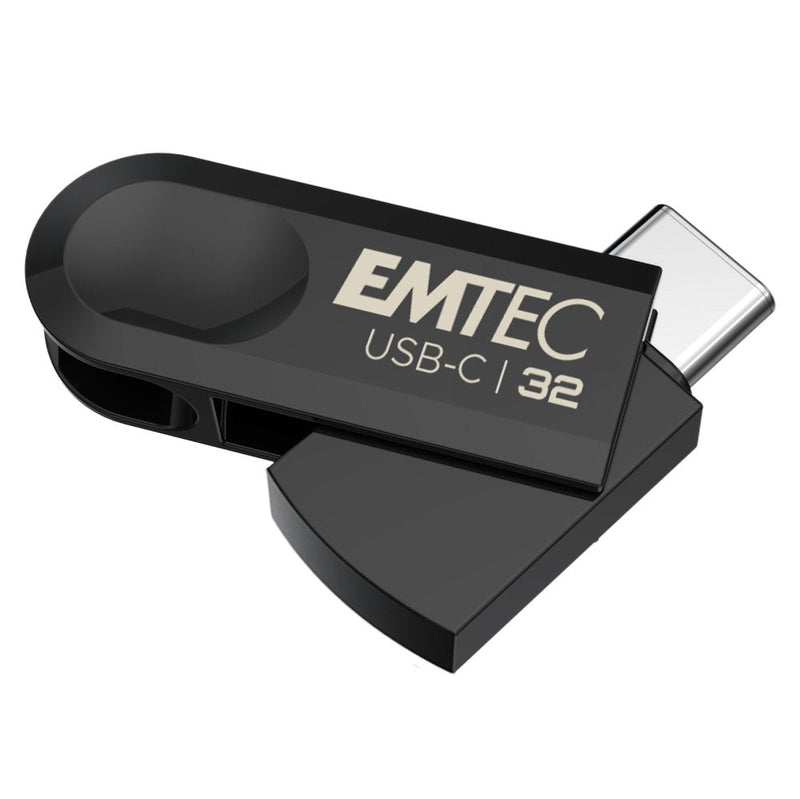 Emtec C280 Unit Flash USB 32GB USB Type-c 3.2 Gen 1 (3.1 Gen 1) Black