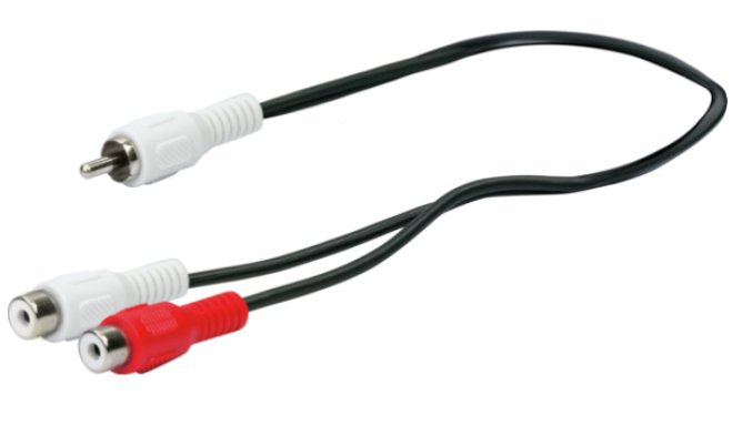 Schwaiger Cinch And -adapter 1XSTE 2XBU 0,2M Black