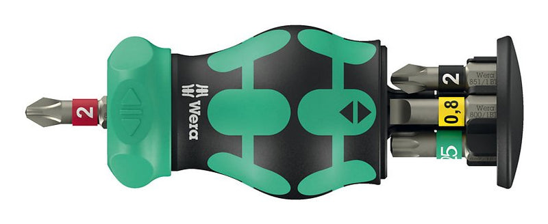 Wera Kraftform Kompakt Stubby Magazine Ra 2 Stand Puntas Screwdriver 6 Pieces