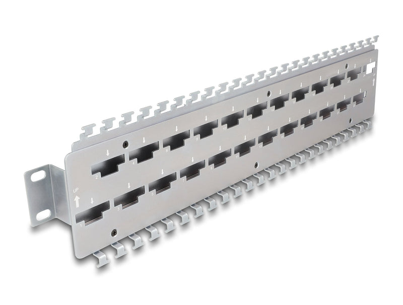 Delock 19? Carril Sujeción Cables Empalme Network Cable With Lsa Connection 24 Port Metal