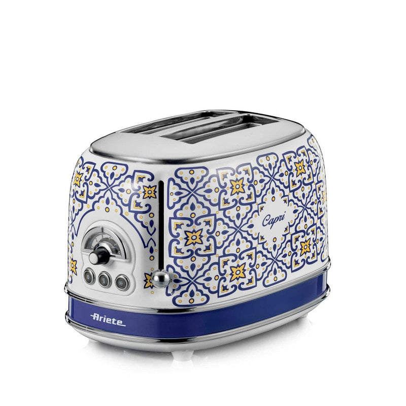 Ariete Toaster Capri 2 Ranuras White/Multicolour 810 Watts Tostar 2 Rebanadas) 0155CA