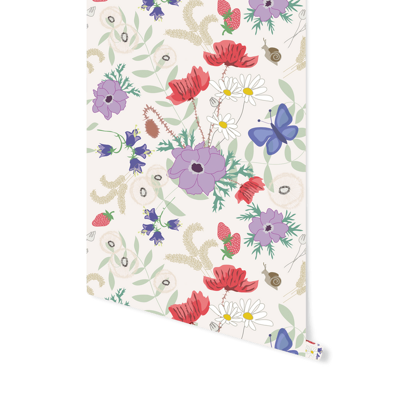 Vanilla Meadow eco wallpaper