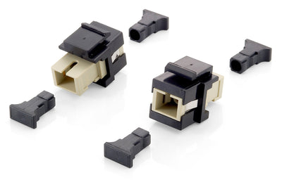 Equip Adapter Fibre Optic Bag 8 And Keystone Black 125572 — image 1