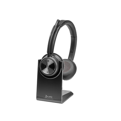 Poly Savi 7320 Uc Headphones Wireless Diadema Office/Centro Llamadas USB Type-c Base Charging Black — image 1
