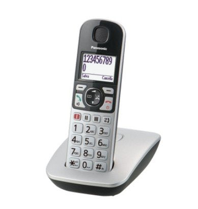 Panasonic KX-TGE510GS Phone Dect Único Wireless Plateado-negro