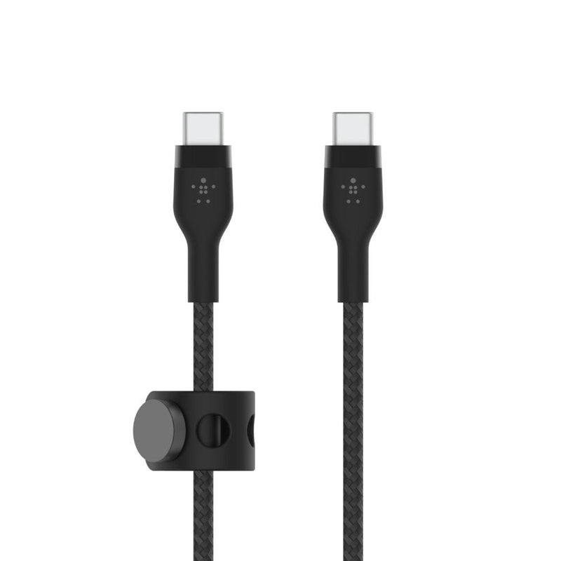 USB-C 2.0_BRAID Silic 3M Bk