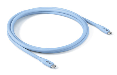 Cable CLUB3D Lifemyle USB-C Pd 240W,20Gbps 2M Blue M Retail — image 1