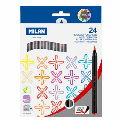 Milan Markers Punta Pincel Case 24 C/Surtidos — image 1