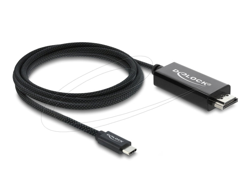 Delock Koaxiales USB Type-c ? a HDMI Cable (dp Alt Mode) 4K 60 HZ With Geflechtma