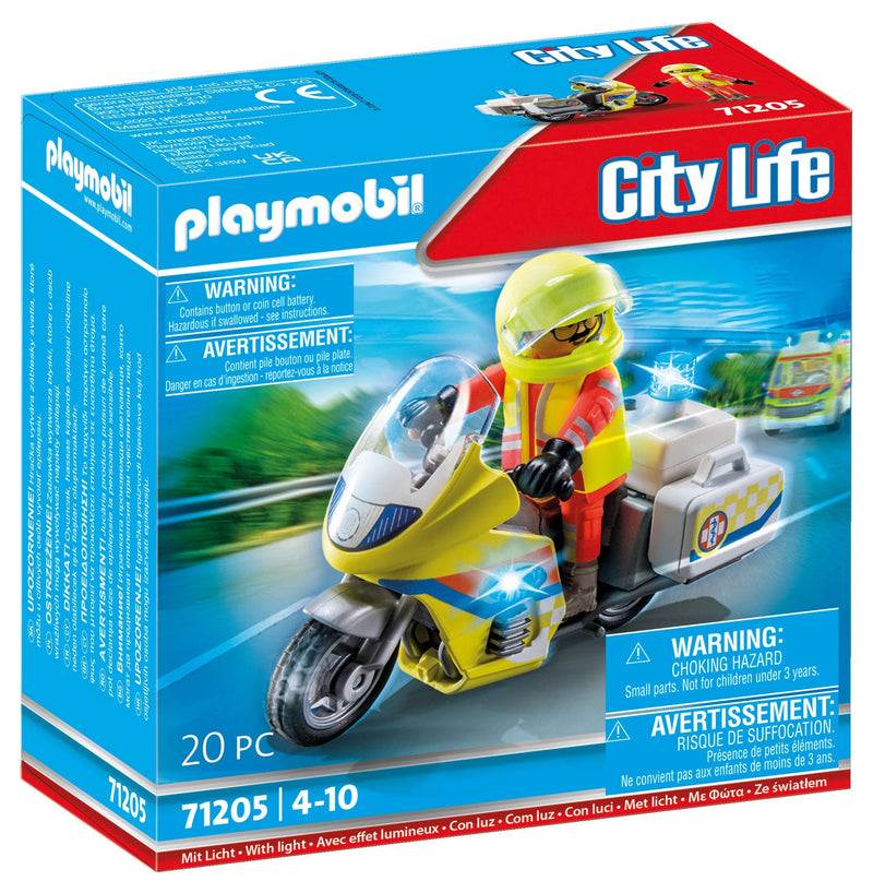 Playmobil 71205 Moto Emergencias With Light Intermiente