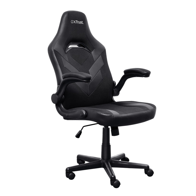 Trust Chair Gamer Gxt 703 Black/Grey 25128 Elevador Gas Clase 4 Reposabrazos Abatibles Bloqueo Inclinacion Max