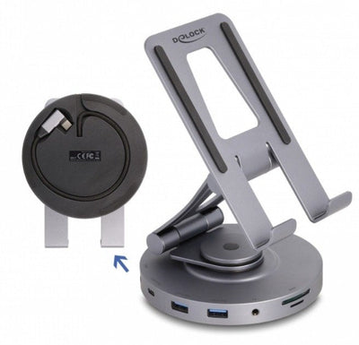 Delock Stand Tablet And Laptop Dockingstation 4K — image 1